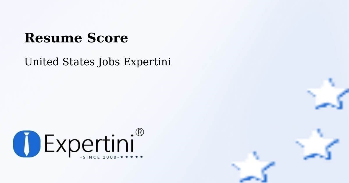 Resume Score & Job Description Match Tool – Kalispell - United States Jobs Expertini